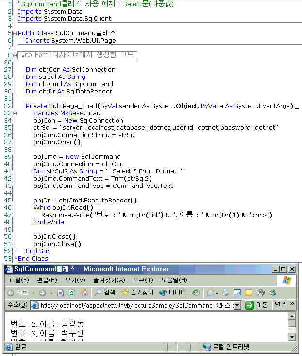 SqlCommand클래스(Select문).gif